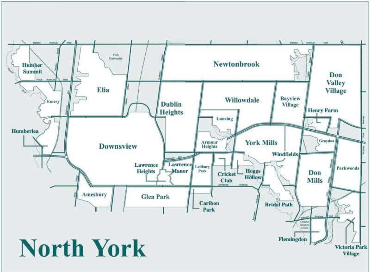 north-york-map